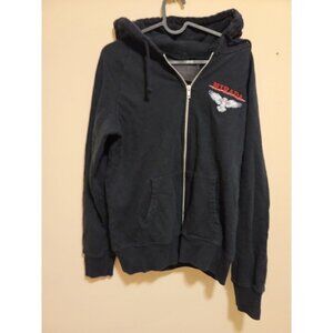 MIRADA Men's black zip-up hoodie Spring/Autumn Size XL